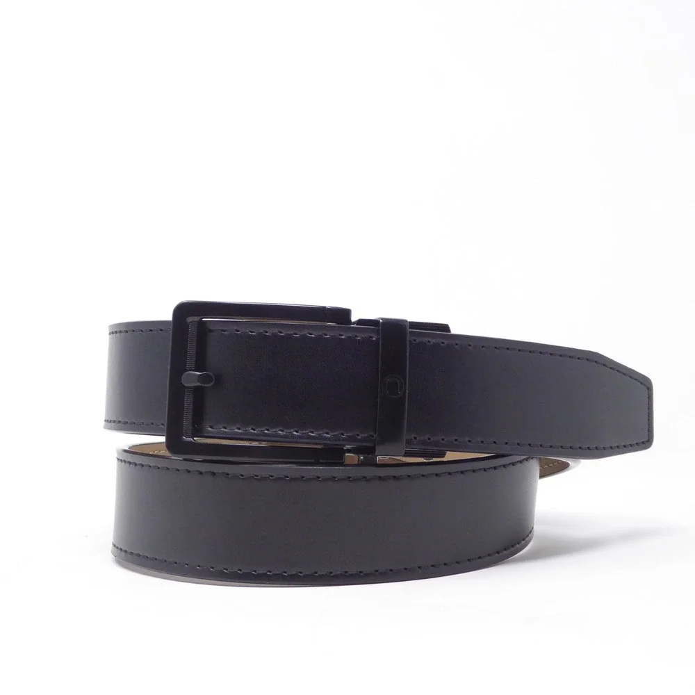 Nexbelt Mens Adjustable Golf Belt Ratchet Black Leather Adjustable 31